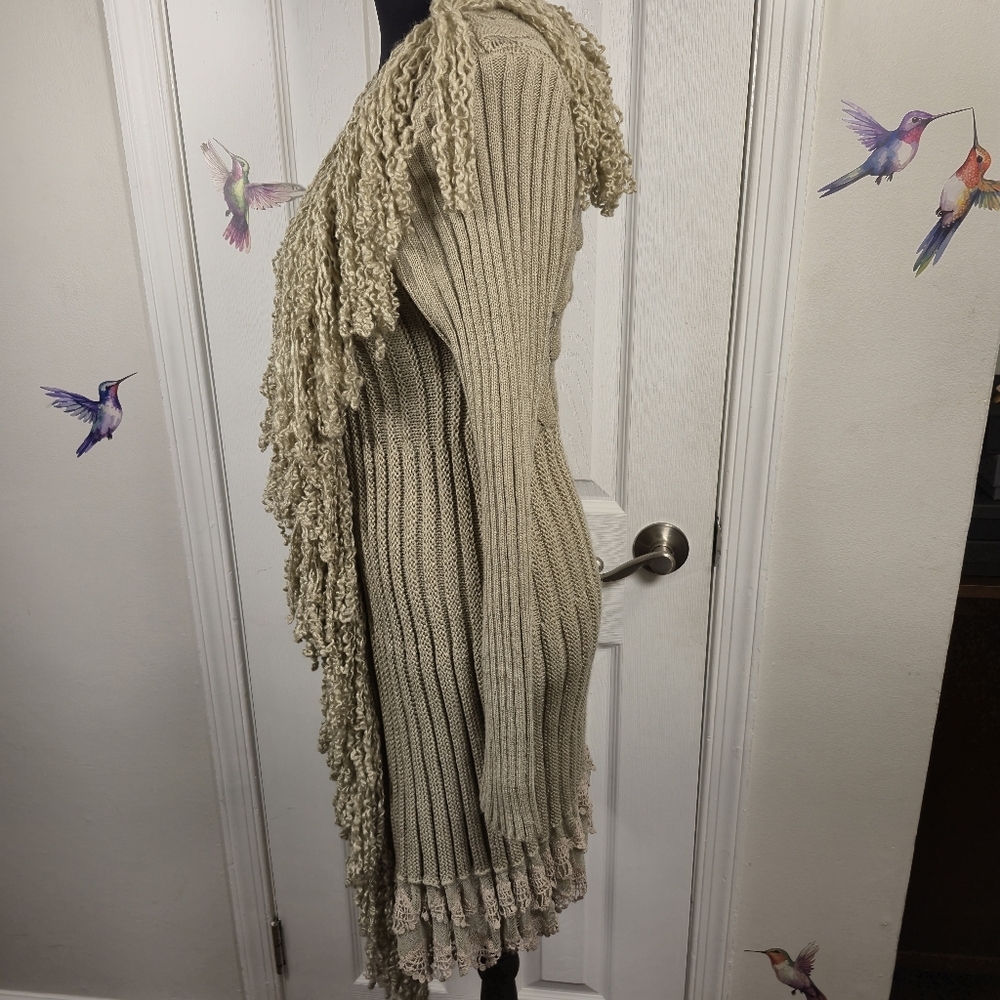 Wool Lace Trim Sweater – Cozy & Chic – John Fashion Size M - Picture 5 of 11